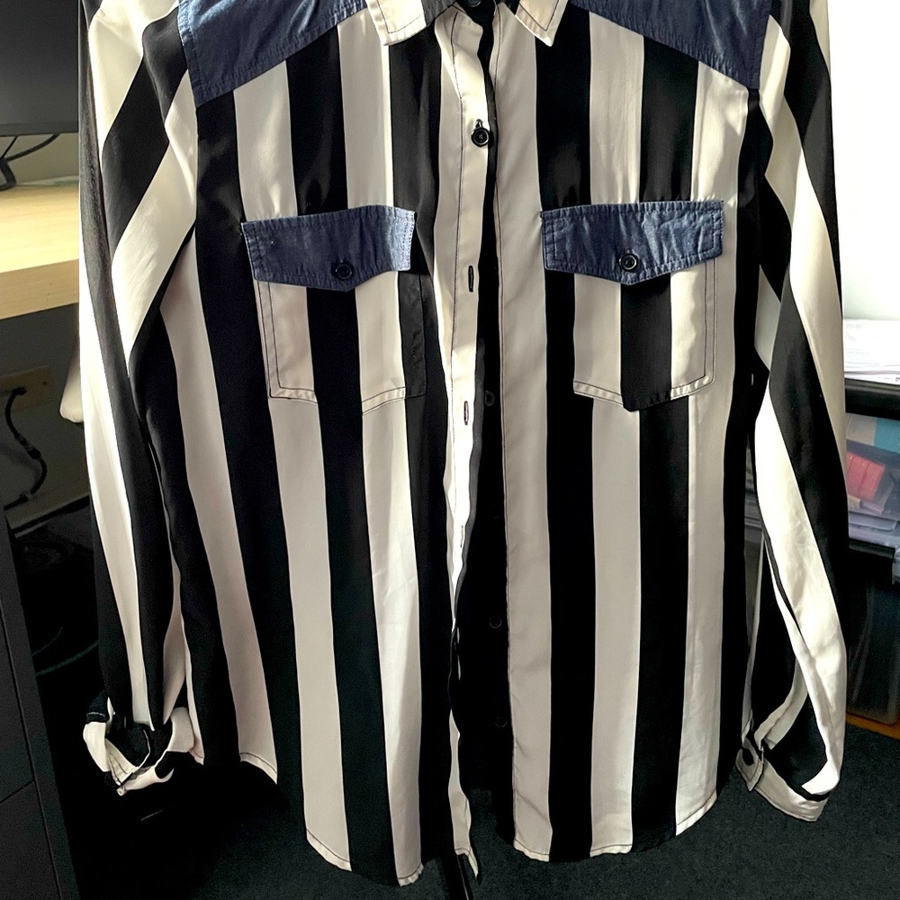 Forever 21 Denim and linen Long sleeve - S